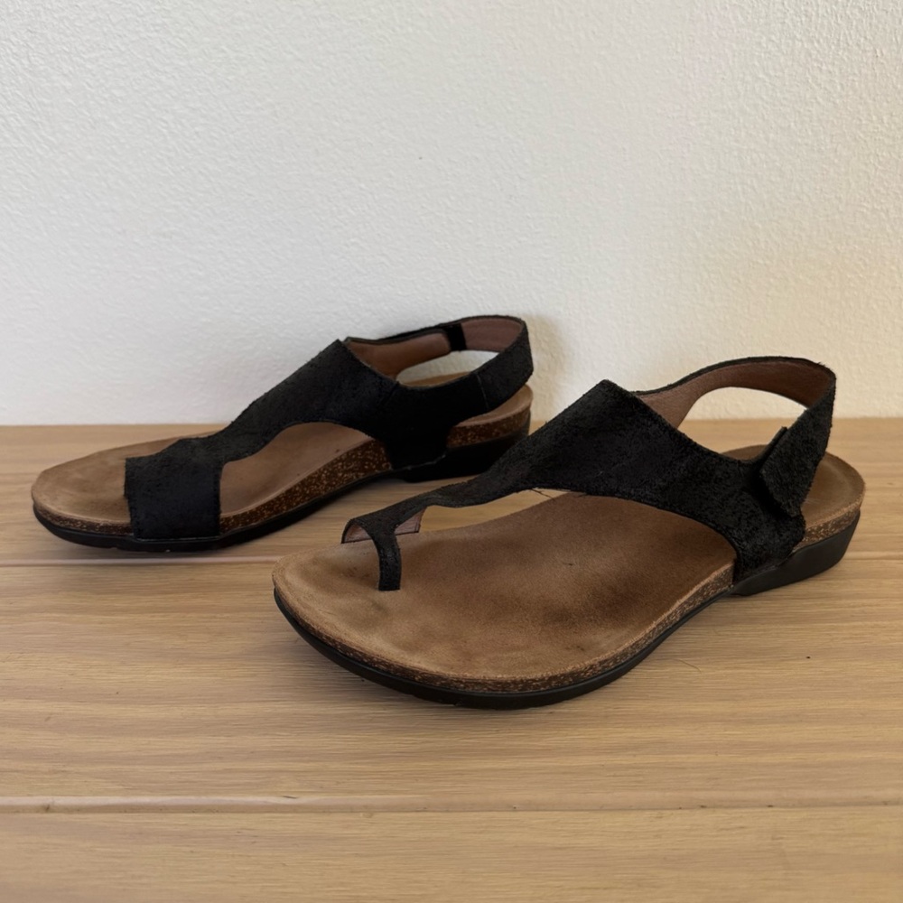 Dansko Reese Sandals Black Suede